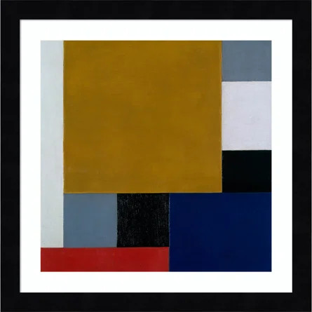 Latitude Run® Composition by Theo van Doesburg Wood Framed Wall Art Print | Wayfair | Wayfair North America