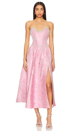 Lucia Corset Midi Dress in Orchid Haze Windsor | Revolve Clothing (Global)