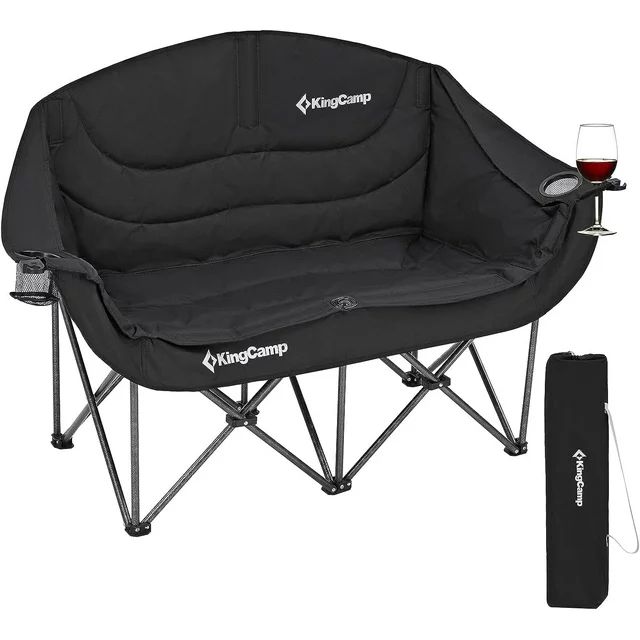 Kingcamp Loveseat Camping Chair for Adult Double Camping Chair Folding Chair for Two People Heavy... | Walmart (US)