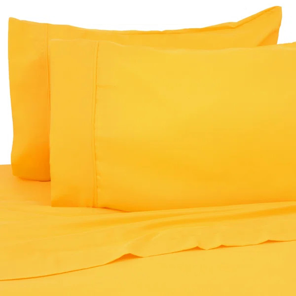 Boyu Bright Brushed 4 Piece Sheet Set | Wayfair North America
