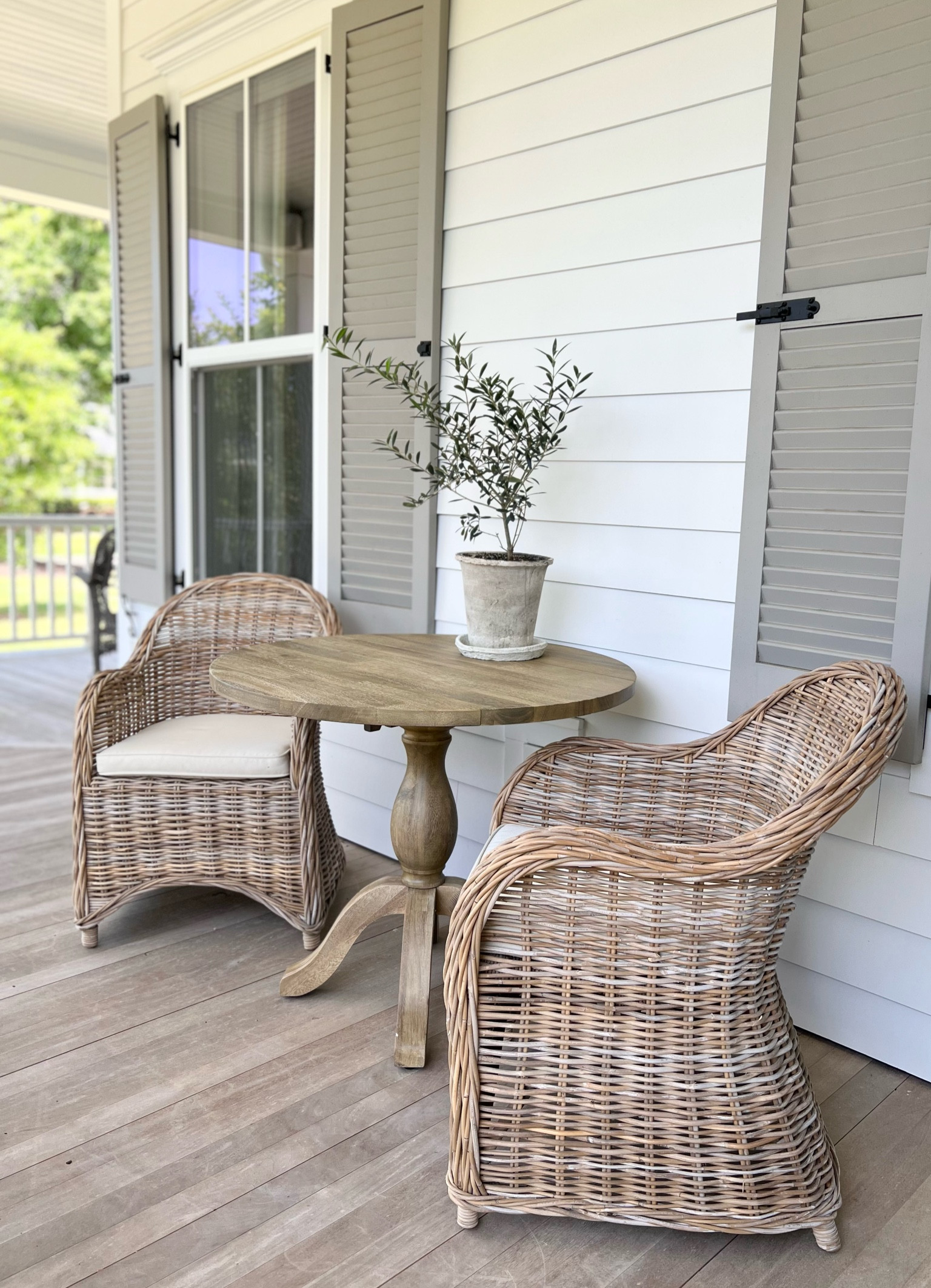 Jozy Round Weathered Gray Wood … curated on LTK