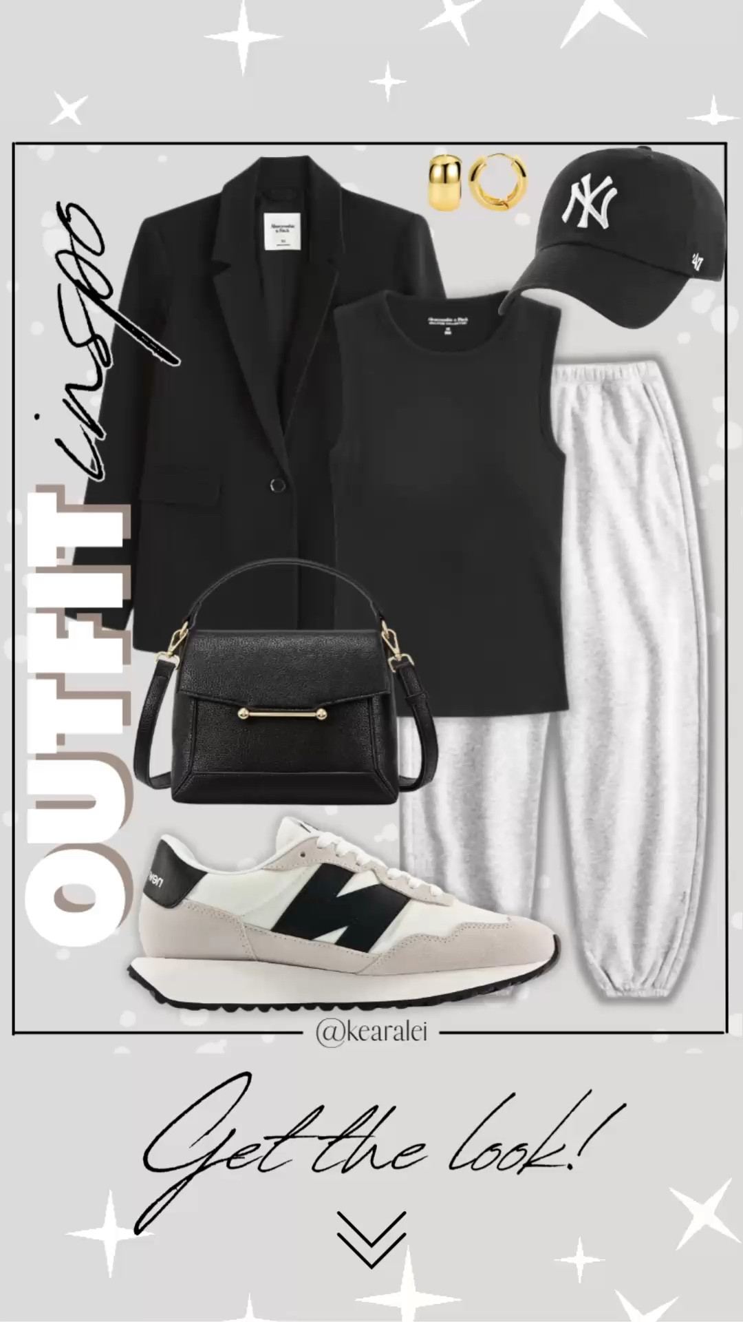 Spring outfits 2026 winter outfits Amazon comfy outfit street style cool mom outfits Amazon fashion women’s black blazer layered over black ribbed crew neck tank top free people inspired look for less light grey sweat pants sweats sweatpants cinch ankle Baggy Fleece Y2K Pants High Waisted Wide Leg Drawstring Jogger Sweatpants black tank top bodysuit white grey new balance 530 sneakers dad shoe chunky sneaker with black 47 brand baseball hat cap black leather handbag purse || #amazon #outfit #winter #fall #cozy #freepeople #vest #affordable #neutrals
.
.
.

Fitness Wear, Activewear, exercise outfit, workout leggings, sports bra, Lulu lemon, free people motion active athleisure Amazon fashion, teacher outfits, business casual, casual outfits, neutrals, street style, Midi skirt, Maxi Dress, Swimsuit, Bikini, Travel, skinny Jeans, Puffer Jackets, Concert Outfits, Cocktail Dresses, Sweater dress, Sweaters, cardigans Fleece Pullovers, hoodies, button-downs, Oversized Sweatshirts, Jeans, High Waisted Leggings, dresses, joggers, fall Fashion, winter fashion, leather jacket, Sherpa jackets, Deals, shacket, Plaid Shirt Jackets, apple watch bands, lounge set, Date Night Outfits, Vacation outfits, Mom jeans, shorts, sunglasses, Disney outfits, Romper, jumpsuit, Airport outfits, biker shorts, Weekender bag, plus size fashion, Stanley cup tumbler Target, Abercrombie and fitch, Amazon, Shein, Nordstrom, H&M, forever 21, forever21, Walmart, asos, Nordstrom rack, Nike, adidas, Vans, Quay, Tarte, Sephora, lululemon, free people, j crew jcrew factory, old navy


#LTKootd #LTKSeasonal #LTKSaleAlert