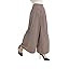 Tronjori Women High Waist Casual Wide Leg Long Palazzo Pants Trousers Regular Size | Amazon (US)