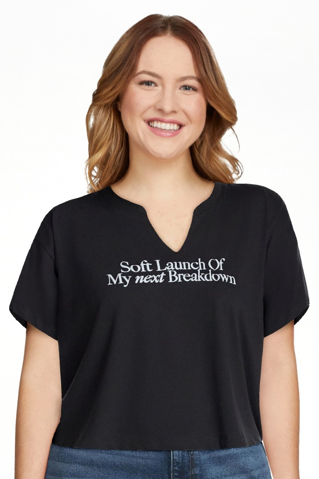 Soft Launch Women's Graphic Tee with Short Sleeves, Sizes XXS-XXL | Walmart (US)