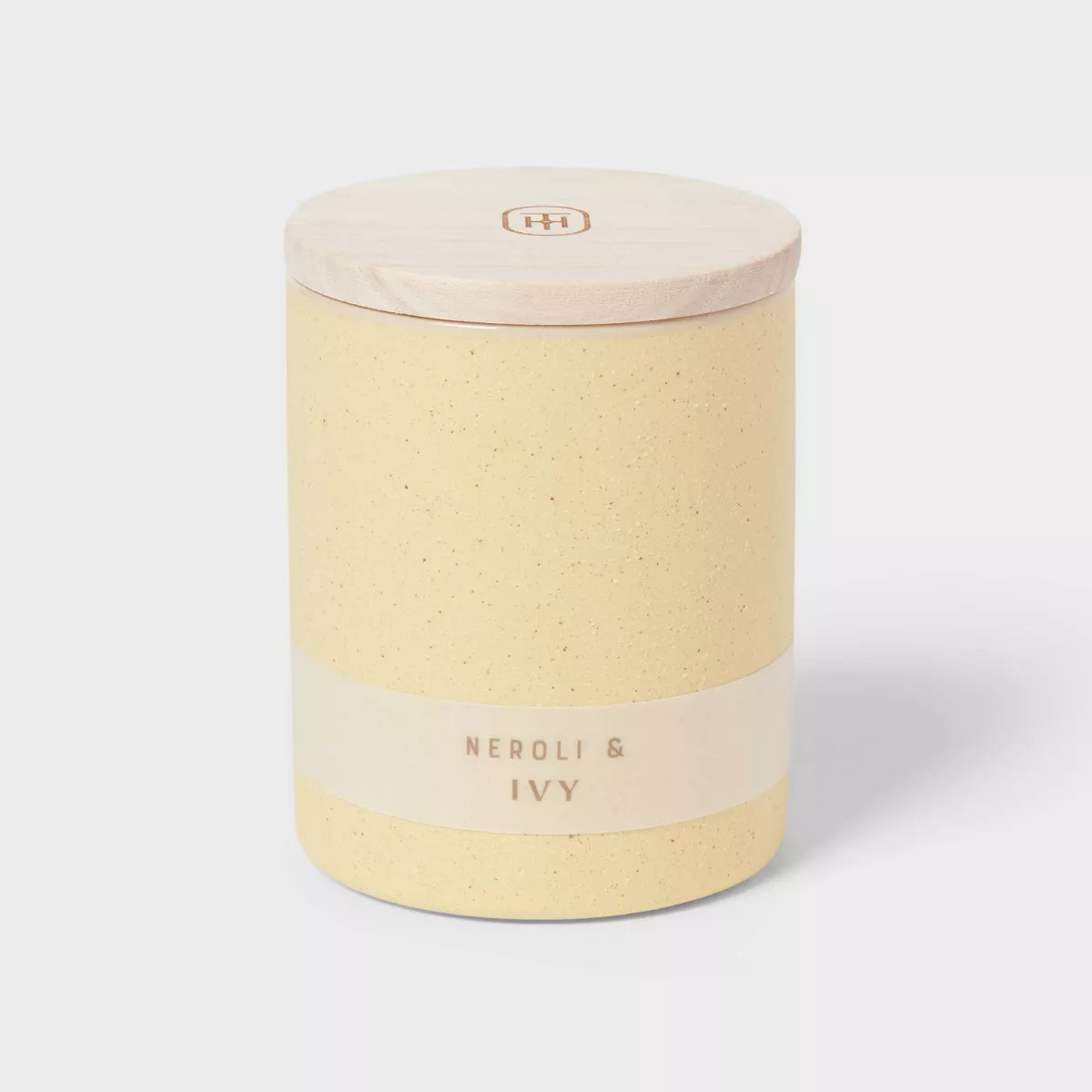 Matte Textured 6.4oz Ceramic Candle with Wooden Wick Neroli and Ivy - Threshold™ | Target