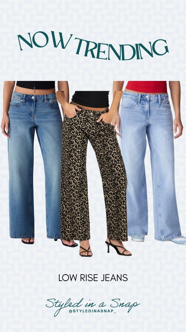 Now trending: low rise jeans 👖 Wide-leg denim in classic washes and bold leopard print!

// Walmart Trending, Walmart Jeans Women, Low Rise Jeans, Walmart Womens Fashion 

 #LTKgrwm #LTKootd #LTKSeasonal