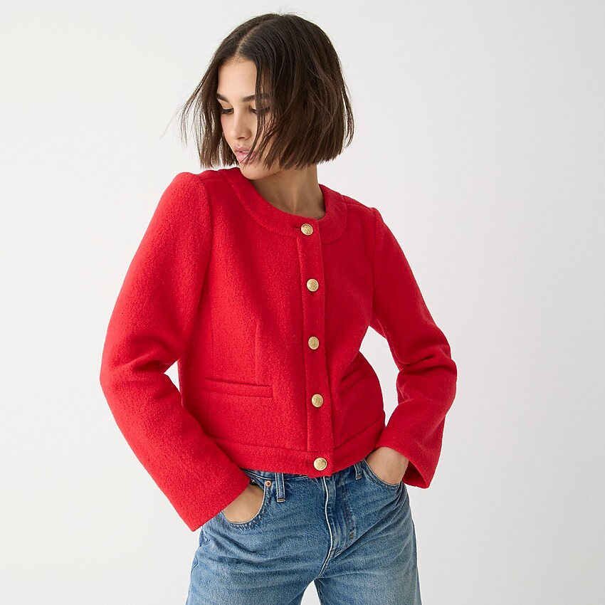 Louisa lady jacket in Italian boiled wool | J. Crew US