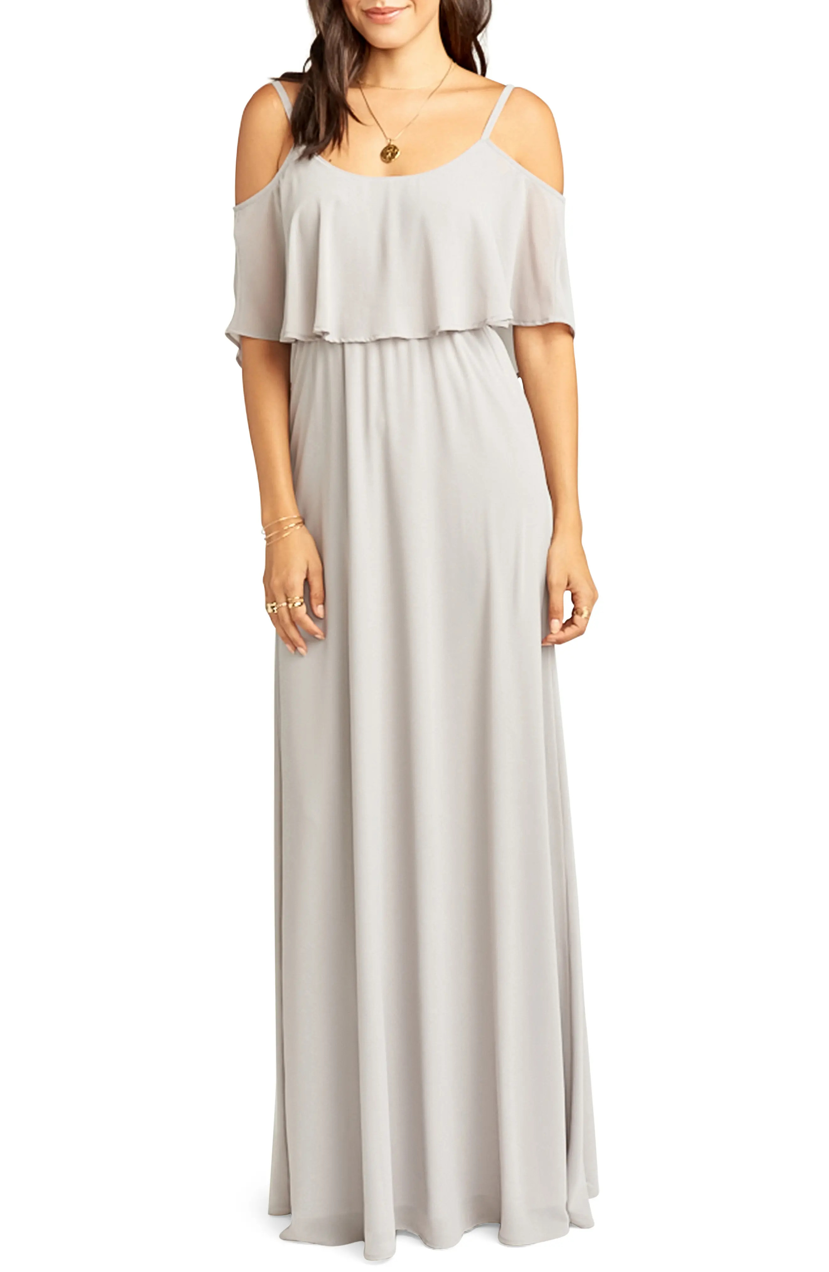 Women's Show Me Your Mumu Caitlin Ruffle Maxi Dress | Nordstrom