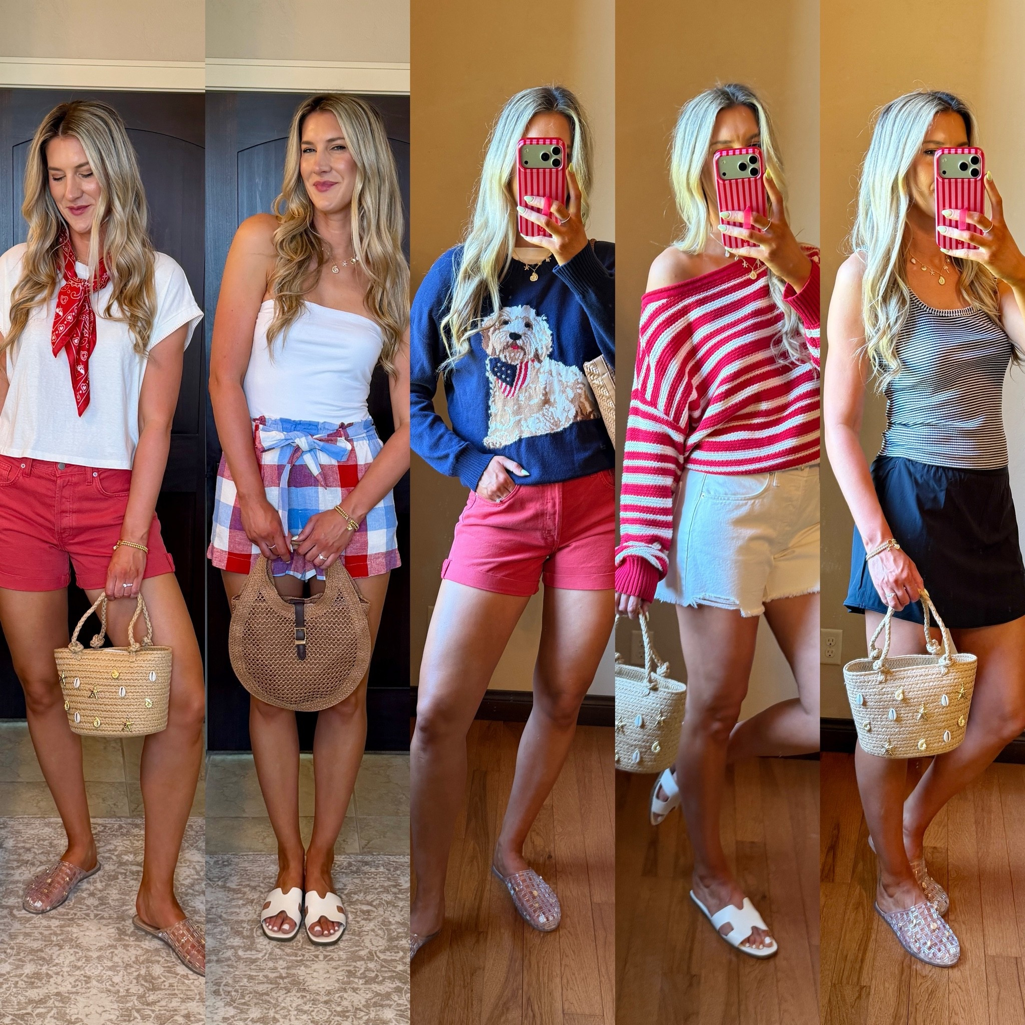 Wearing my true medium/8 in all but size up one in both sweaters for an oversized fit. 

Target hall, target new arrivals, red, white, and blue, Memorial Day, Fourth of July outfit, summer outfit, patriotic, skort , jean shorts

#LTKSeasonal #LTKTall #LTKgrwm