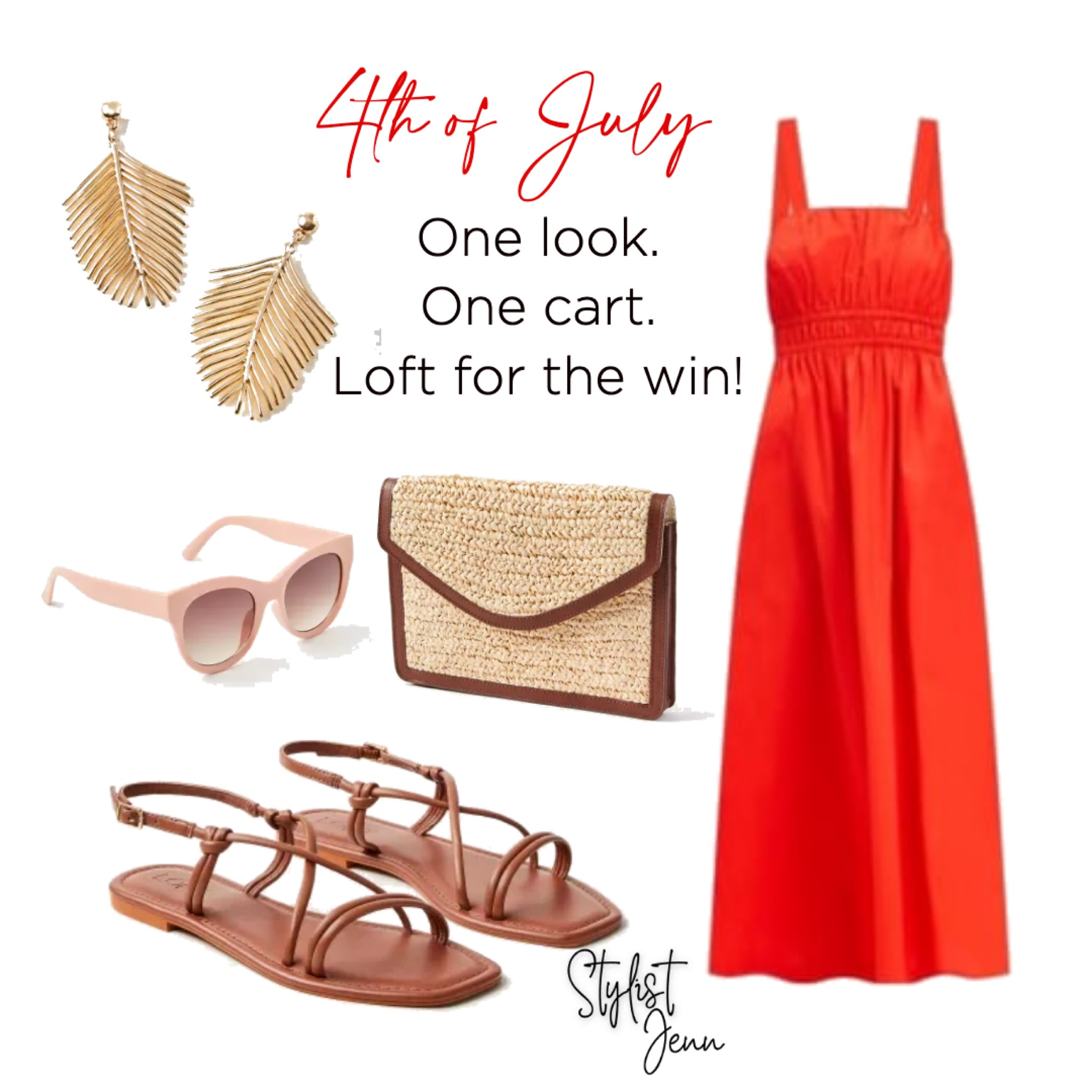 Celebrate in Style with Loft's Perfect 4th of July Look! 🇺🇸✨

Feeling festive for the 4th? Look no further than Loft for your outfit inspiration! I'm obsessed with this stunning red dress - it's the perfect shade for summer and guaranteed to turn heads. The flowy silhouette is comfortable and flattering, while the strappy sandals add a touch of chic. And to top it all off, this straw bag is the ideal summer accessory - it adds a touch of natural texture to your look. 

Shop the look now and be sure to check out Loft's entire selection of 4th of July outfits!
.
#LTKsale #LTKstyle #LTKfashion #Loft #4thofJuly #reddress #summervibes #strawsandals #strawbag #holidayoutfit #ootd #fashionista

#LTKSeasonal #LTKFindsUnder100 #LTKSummerSales
