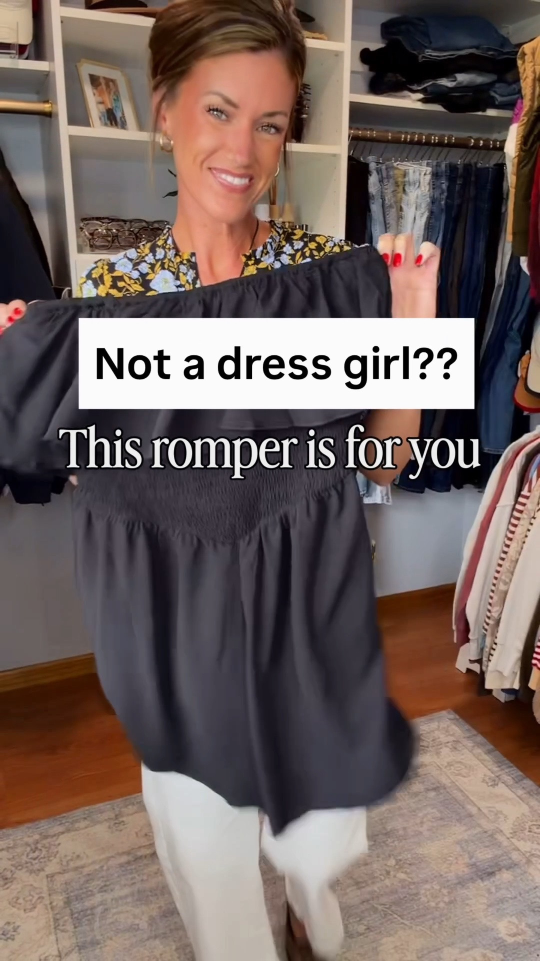 For my girlies who don’t like dresses. This romper is for you. Super comfortable. Wearing medium.

#LTKSeasonal #LTKOver40