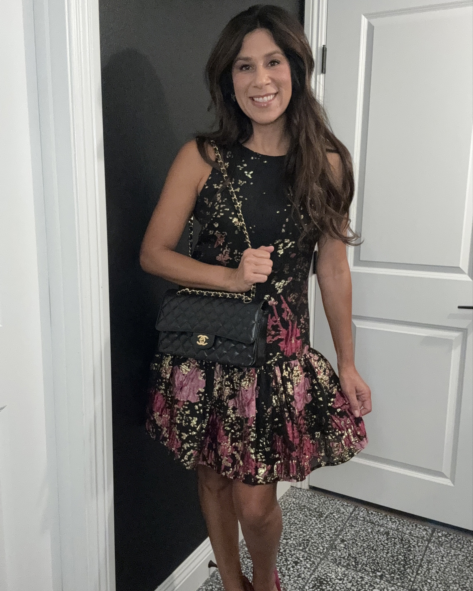 Date Night Outfit. Love this fancy shift dress with my classic Chanel handbag  

#LTKWedding #LTKStyleTip #LTKShoeCrush