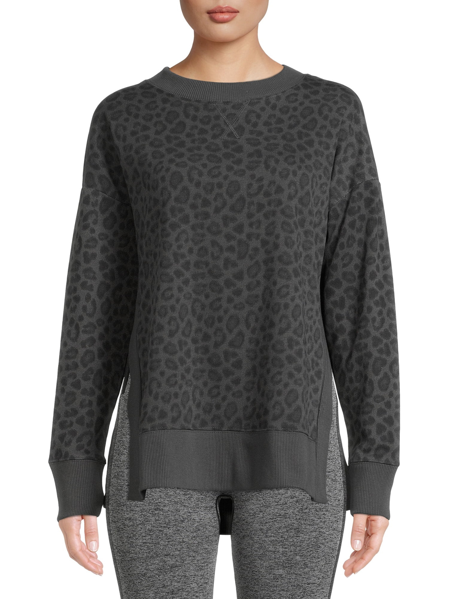 Avia Women’s High Slit Sweatshirt | Walmart (US)