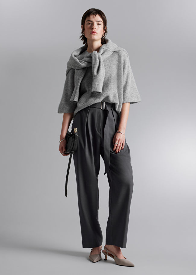 Knit T-Shirt - Grey - & Other Stories GB | & Other Stories (EU + UK)