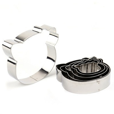O'Creme Kitty with bow Cookie Cutter, Stainless Steel, Set of 6 | Target