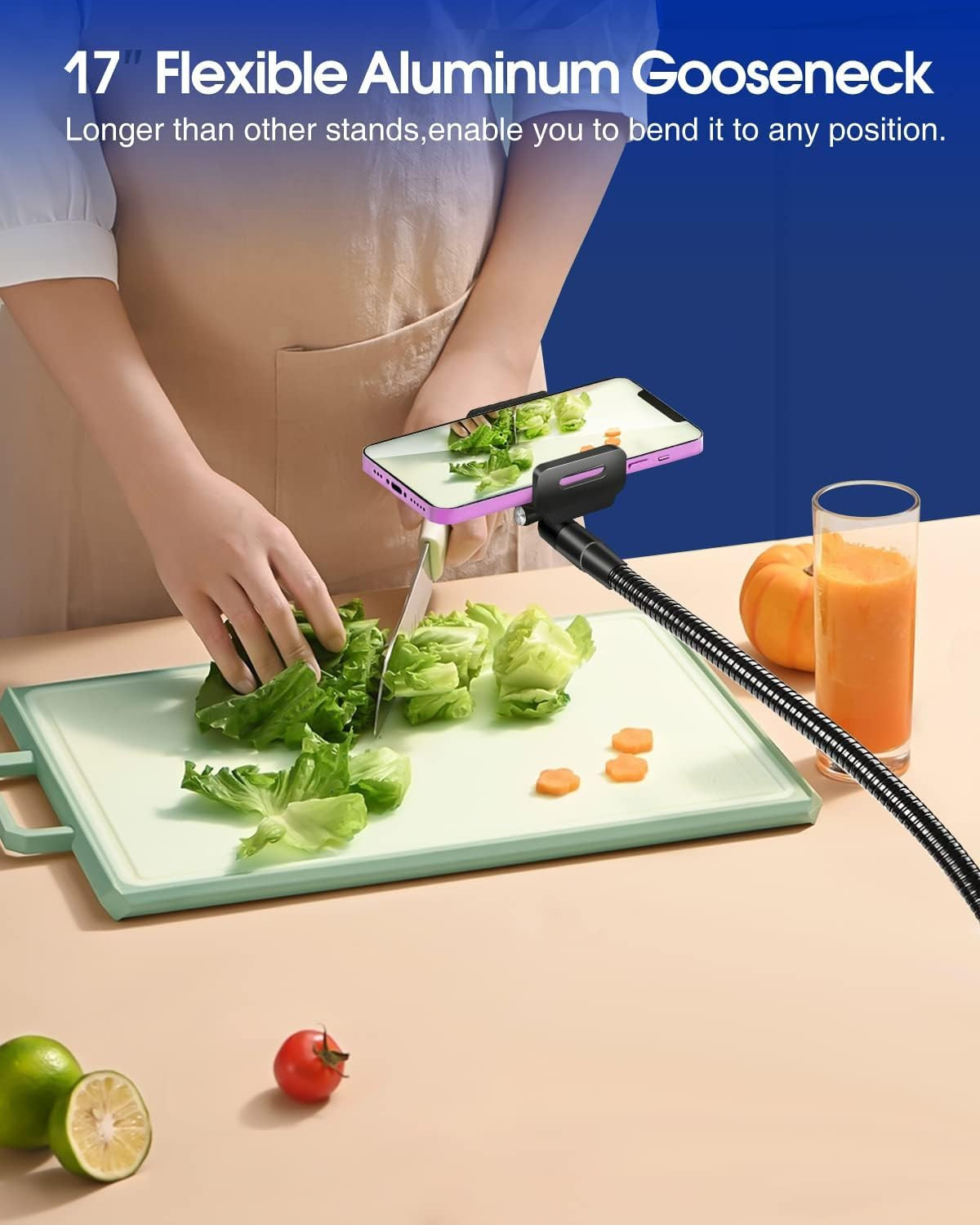 Elitehood 203cm Tall Heavy Duty Metal Tripod Stand for Filming, Gooseneck Overhead Tripod with 36... | Amazon (UK)