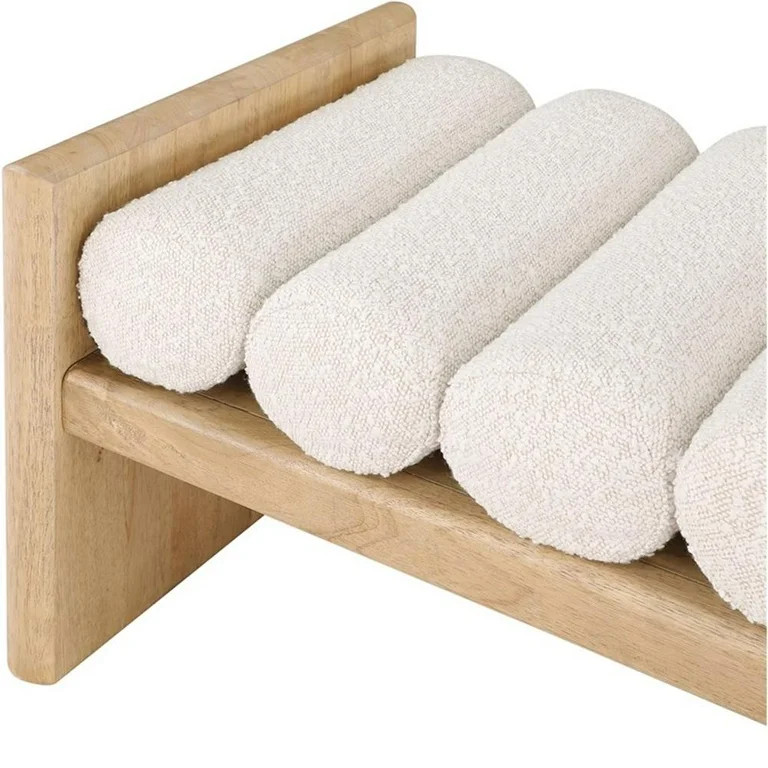 Meridian Furniture Waverly Cream Bench | Walmart (US)