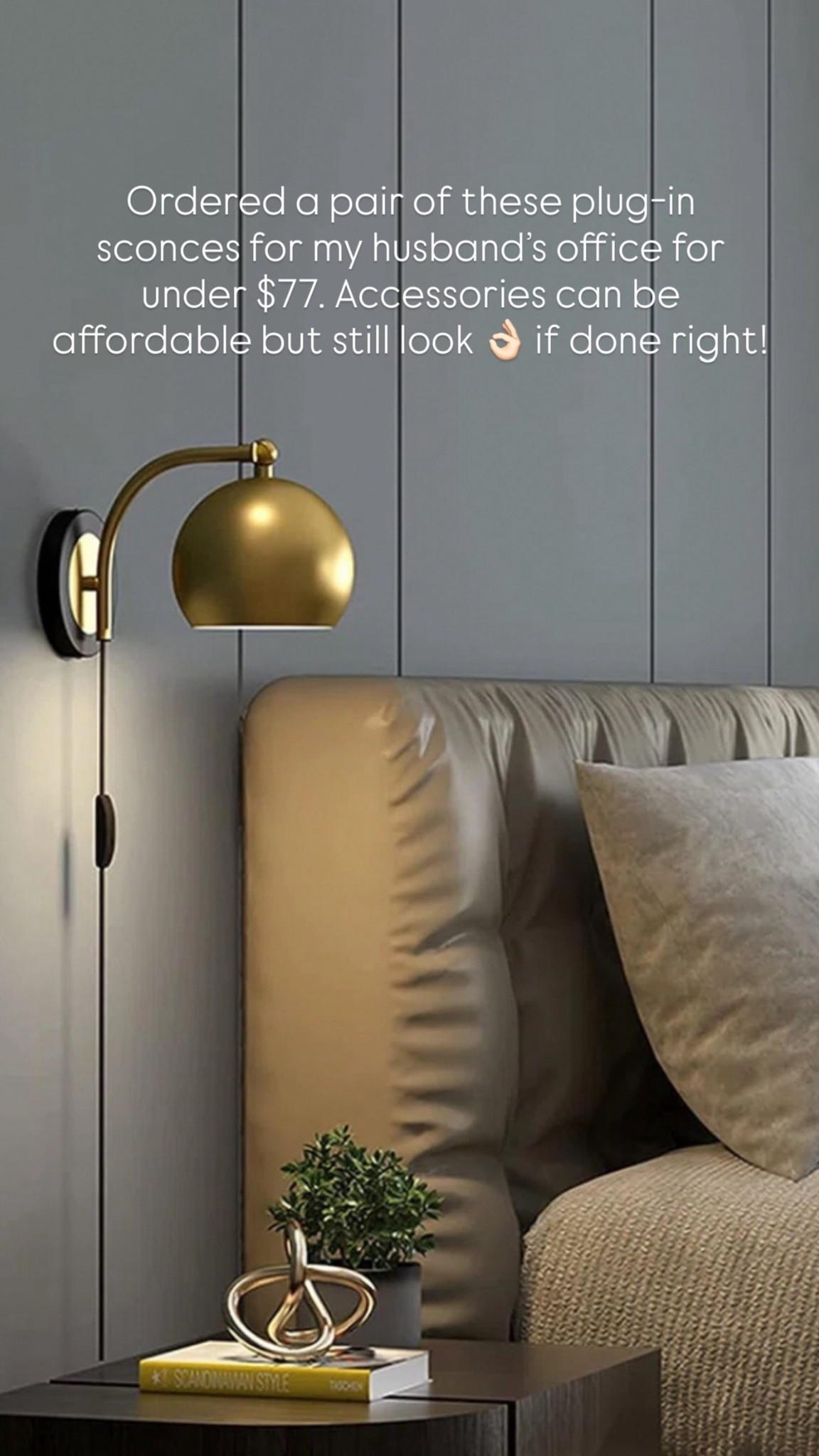 Ordered a pair of these plug-in sconces for my husband’s office for under $77. Accessories can be affordable but still look 👌🏻 if done right!

#LTKHome #LTKStyleTip #LTKFindsUnder100