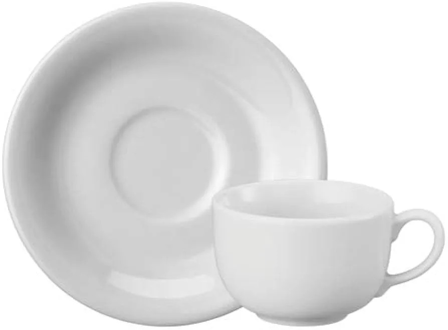 Estojo com 6 Xícaras de de Café com Pires. Modelo Redondo Voyage Coup. Branca. Fabricado pela P... | Amazon (BR)