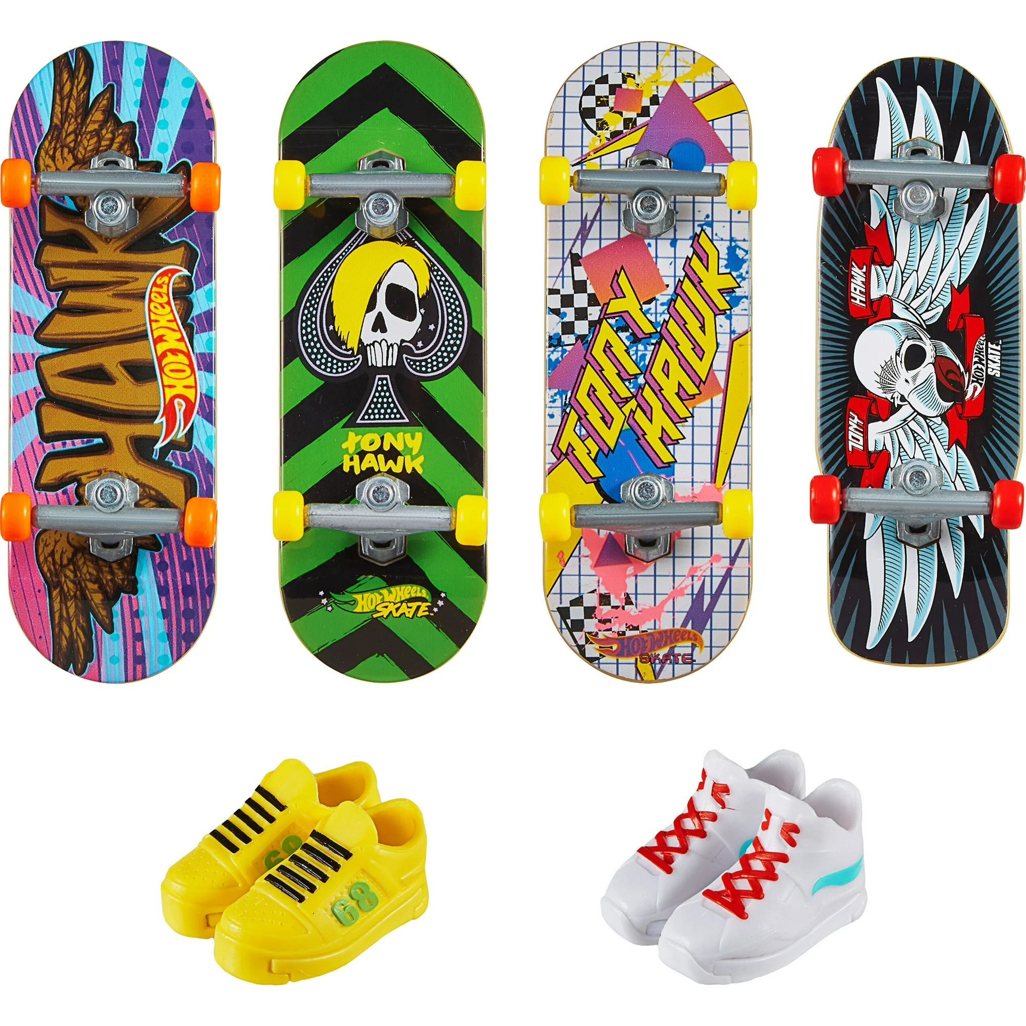 Hot Wheels Skate Tony Hawk Fingerboards & Skate Shoes Multipack (Styles May Vary) - Walmart.com | Walmart (US)