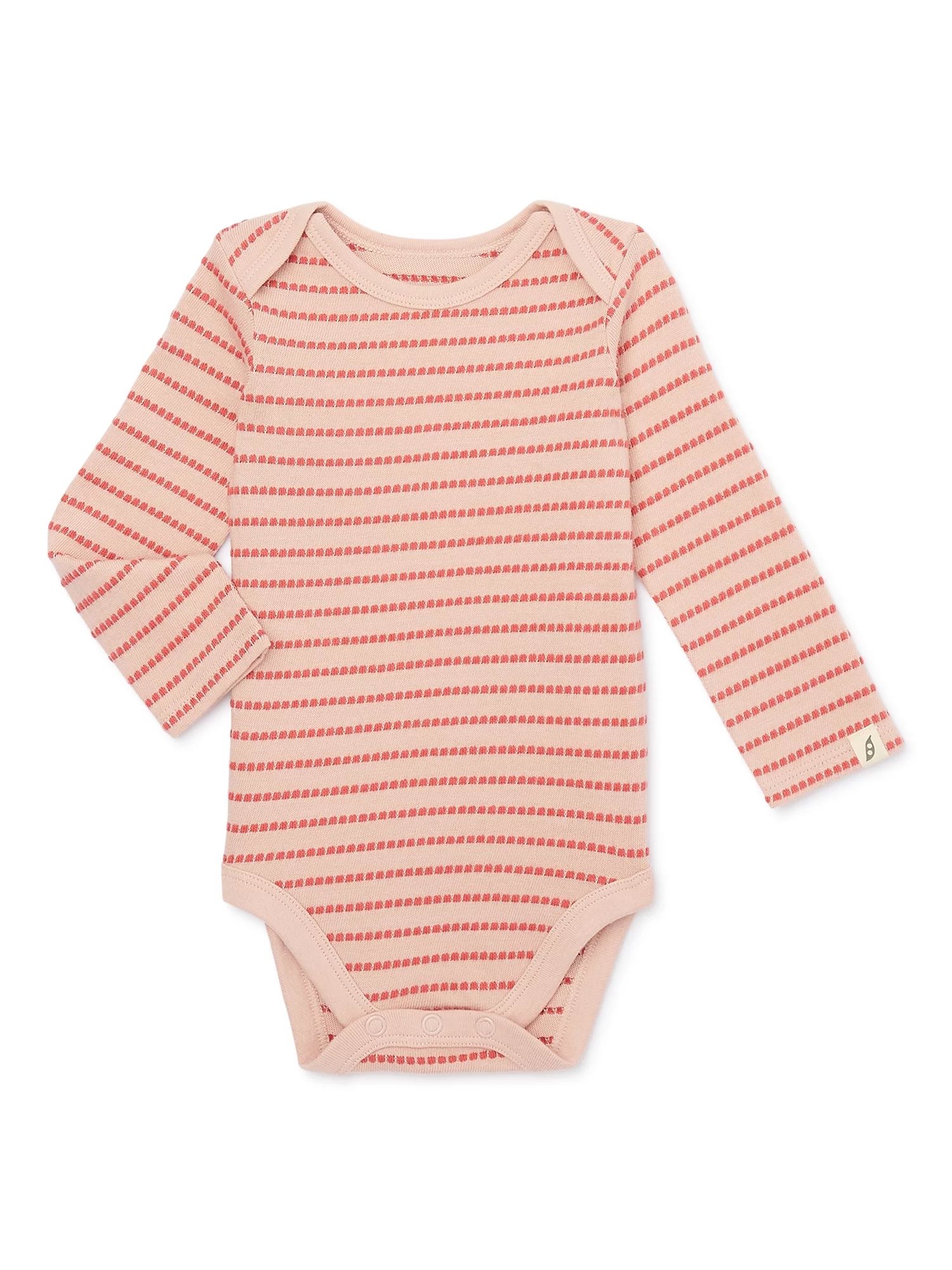 easy-peasy Baby Long Sleeve Textured Bodysuit, Sizes 0-24 Months | Walmart (US)
