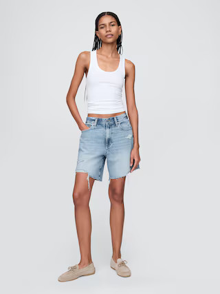 8" Mid Rise '90s Loose Denim Bermuda Shorts | Gap (US)