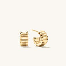 Charlotte Bold Huggies: Handcrafted in 18k Gold Vermeil | Mejuri | Mejuri (Global)