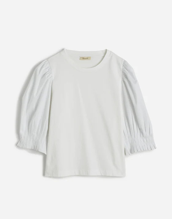 Puff-Sleeve Knit Top | Madewell