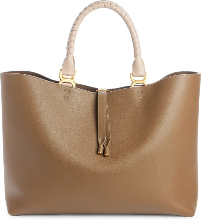 Large Marcie Grained Calfskin Leather Tote | Nordstrom