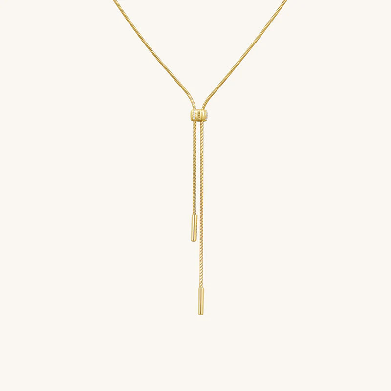 Mix & Match Snake Chain Lariat Necklace | ARSIS JEWELRY CO., LIMITED