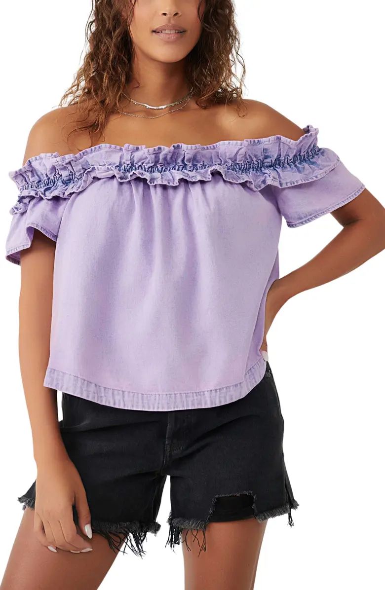 Maxine Ruffle Off the Shoulder Top | Nordstrom