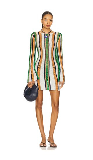 May Long Sleeve Mini Dress in Kaleidoscope | Revolve Clothing (Global)