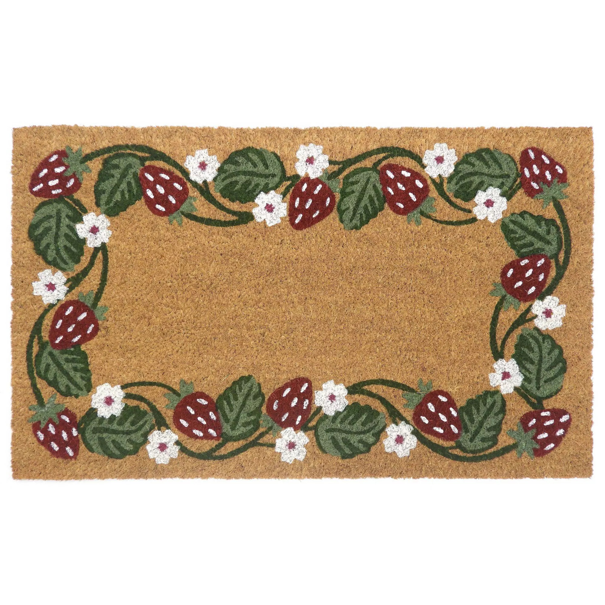 Sonoma Goods For Life® Strawberry Border Coir Doormat | Kohl's