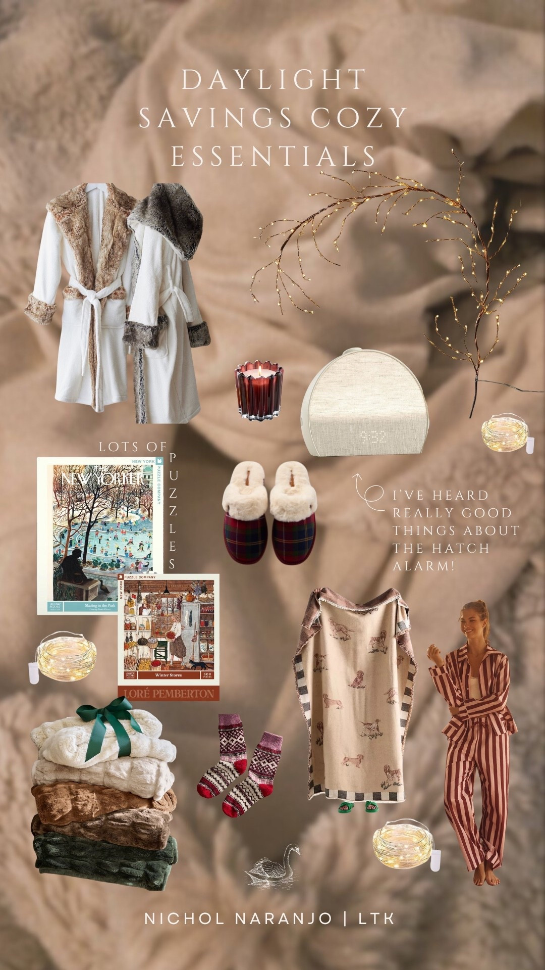 “Fall back” into cozy this weekend 🕯️ Fight the winter blues with things like fuzzy robes and twinkle lights, or whatever brings you joy during the darker months! 🕯️✨🧸

#LTKSeasonal #LTKHome