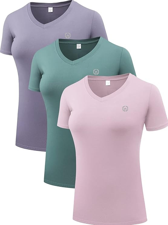 NELEUS Women's 3 Pack Compression Workout Athletic Shirt | Amazon (US)