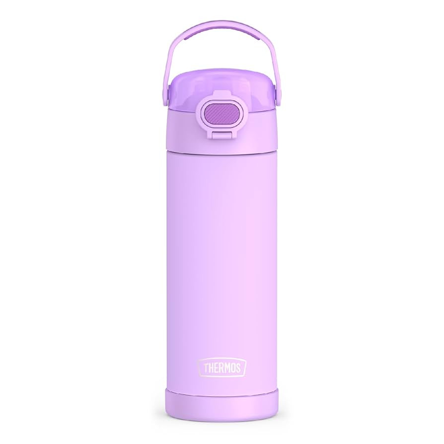 THERMOS FUNTAINER 16 Ounce Stainless Steel Vacuum Insulated Bottle with Wide Spout Lid, Neon Purp... | Amazon (US)