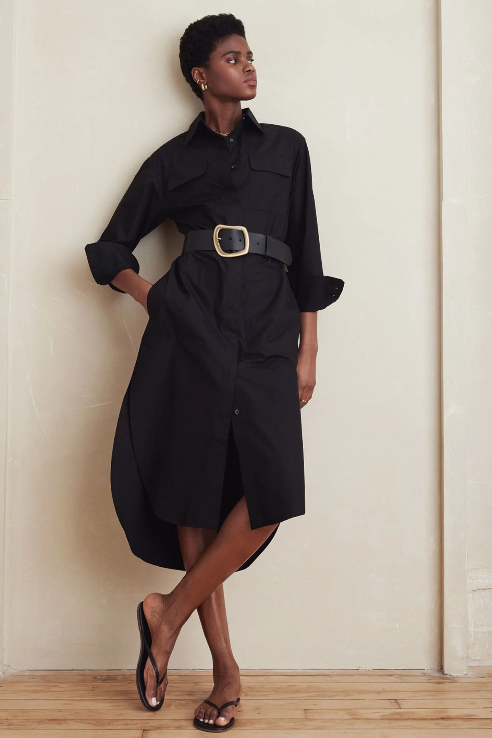 The Everything Shirtdress in Black | Sold Out NYC