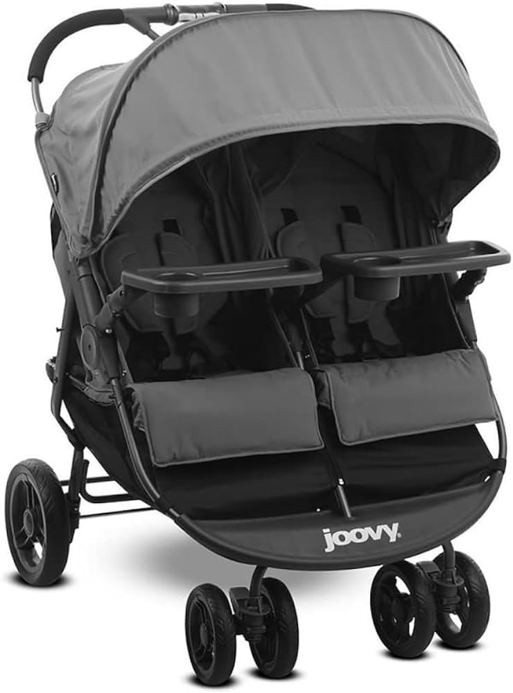 Joovy Scooter X2 Side-by-Side Double Stroller Featuring Dual Snack Trays, One-Handed Fold, Multi-... | Amazon (US)