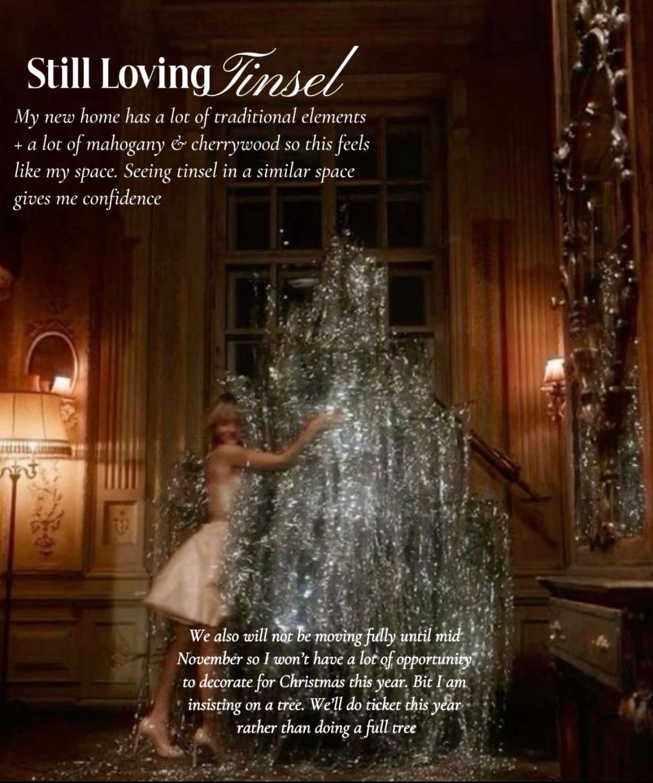 Since it’s likely we won’t be settled enough after our mid-November move to actually do a full Christmas I’m insisting upon at least a tree. While I don’t think I’ll out out any ornaments, this is a perfect opportunity to do a tinsel tree (even if it may not be the trendiest thing this year) 

Christmas decor | holiday decor | Christmas tree decor | tinsel 

#LTKSeasonal #LTKHoliday #LTKHome