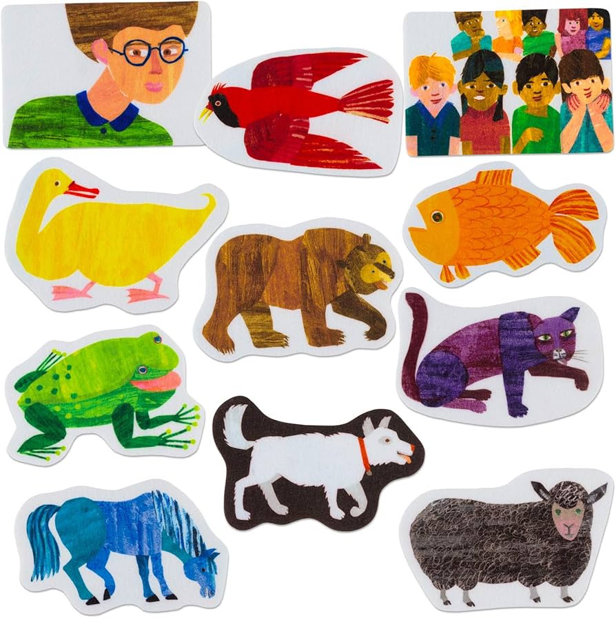 Little Folk Visuals Brown Bear, Brown Bear, What do You See? Precut Flannel/Felt Board Figures, 1... | Amazon (US)