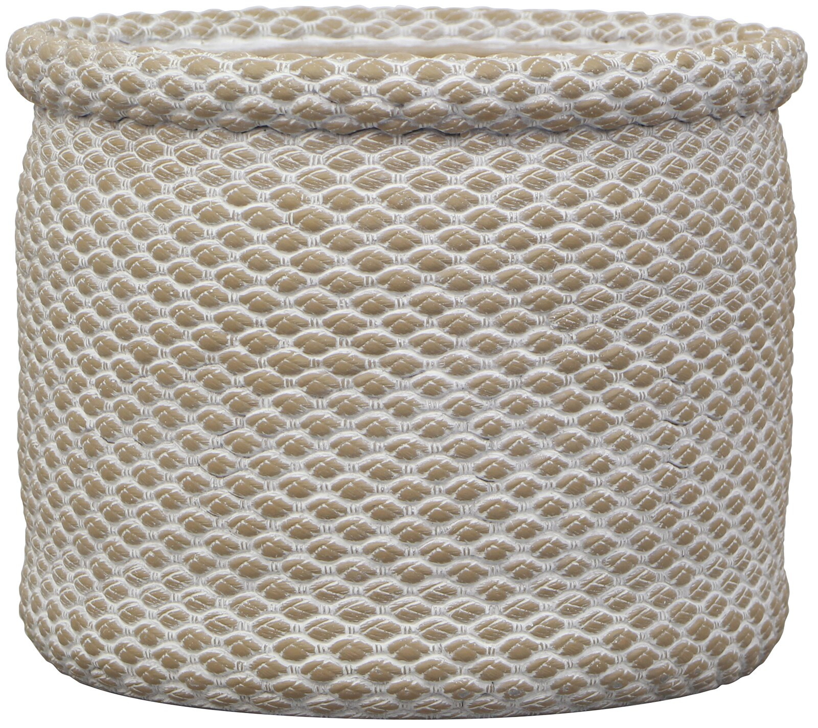 allen + roth 10-in W x 8.07-in H Whitewash Cement Indoor Planter | Lowe's