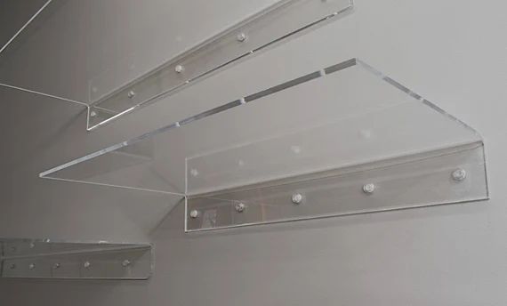 24 Clear Acrylic Floating Shelf 24 Long - Etsy | Etsy (US)