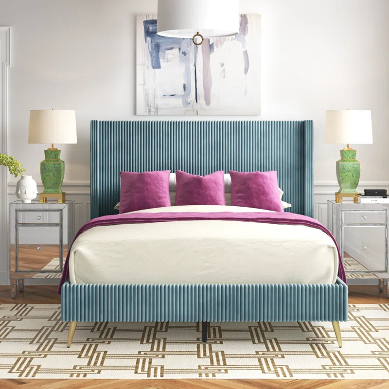 Andretta Upholstered Wingback Bed | Wayfair North America