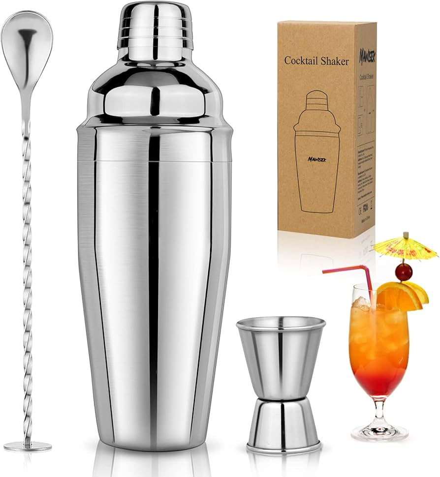25oz Cocktail Shaker Set Martini Shaker Set Bartender Set with Margarita Mixer Drink Shaker, Meas... | Amazon (CA)