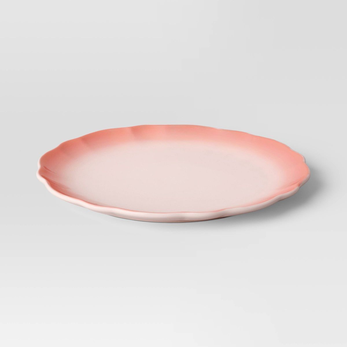 10.88" Stoneware Dinner Plate Pink - Threshold™ | Target