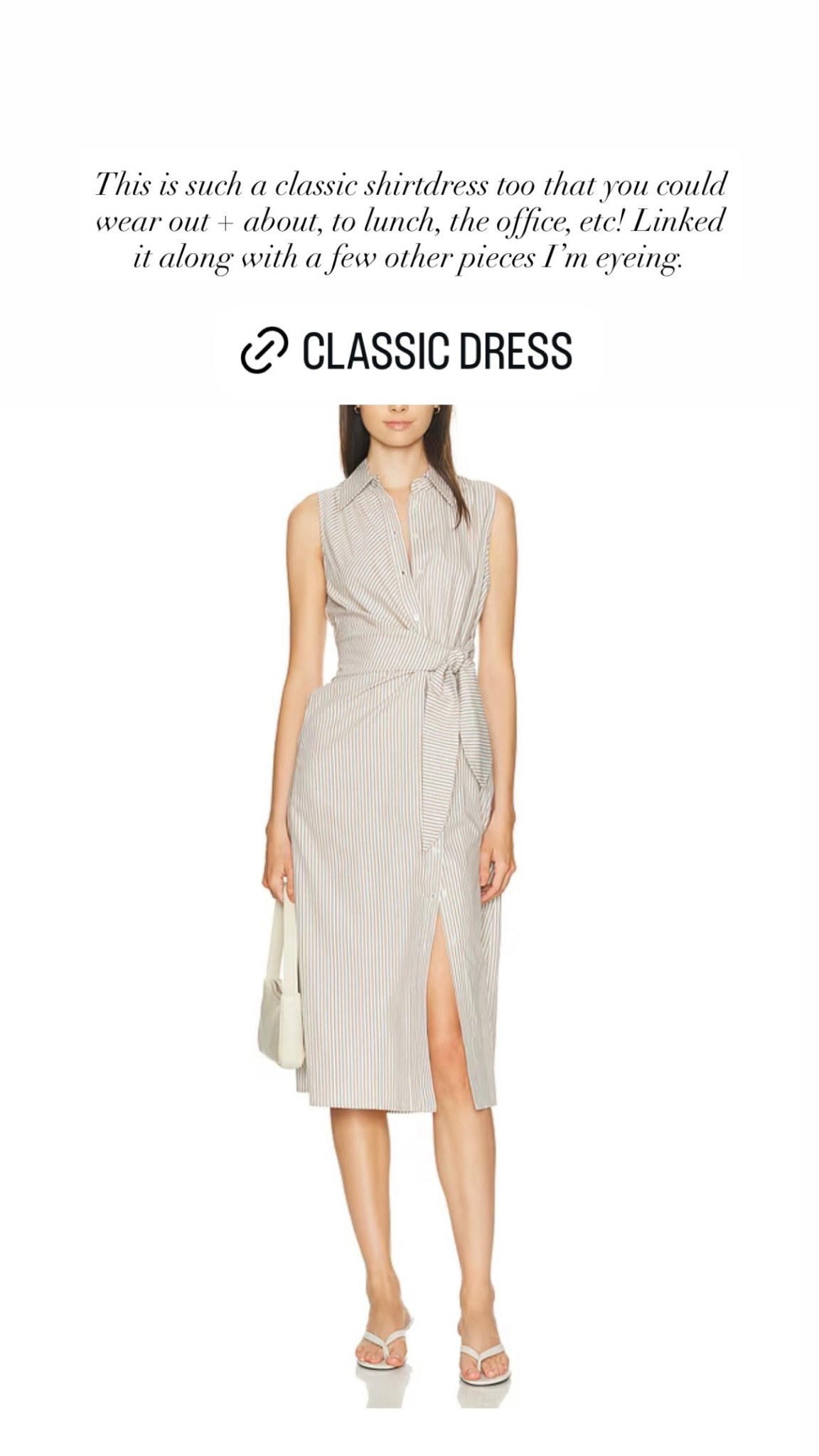 This is such a classic shirtdress too that you could wear out + about, to lunch, the office, etc.

#LTKootd #LTKSeasonal #LTKWorkwear