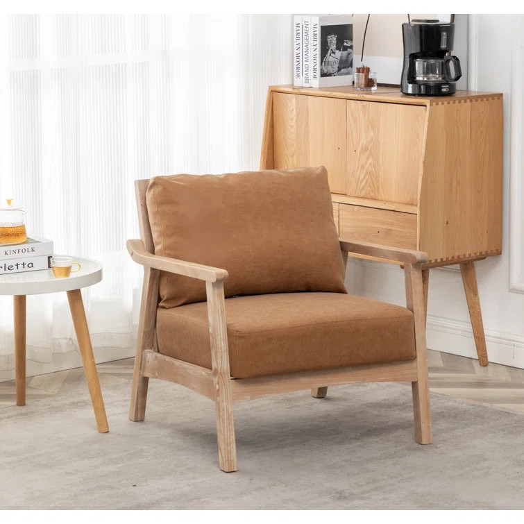 Marnisha Faux Leather Armchair | Wayfair North America