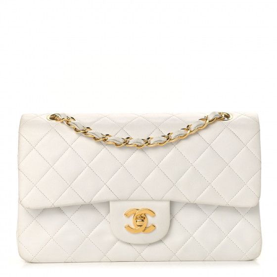 CHANEL

Lambskin Quilted Small Double Flap White | Fashionphile