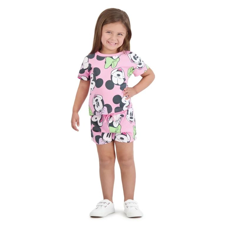 Minnie Mouse Toddler Girls Short Set, Sizes 12 Months-5T | Walmart (US)