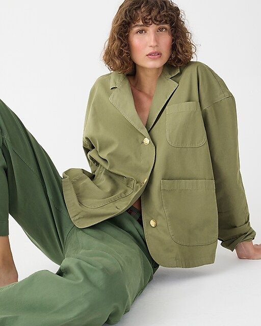 Blazer-jacket in chino | J.Crew US